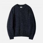 러프사이드 rough side Crewneck Fine Cardigan Navy