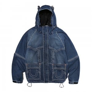 페치 펫치 페치선데이 fetch sunday FETCH® X TRUE RELIGION® DENIM SEPARATE PARKA INDIGO BLUE