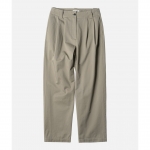 Women 러프사이드 rough side Pin Tuck Pants Humus