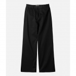 Women 러프사이드 rough side Bootscut Slit Pants Black