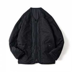 아워셀브스 ourselves VINTAGE COTTON MIL LINER JACKET(black)