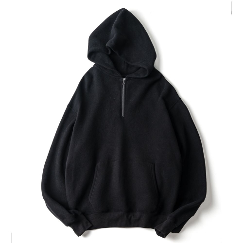 아워셀브스 ourselves LYOCELL ZIP-UP HOODIE (black)