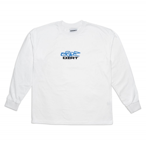 더트 DIRT Logo L/S Tee White