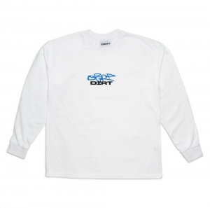 더트 DIRT Logo L/S Tee White