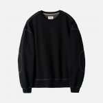 러프사이드 rough side Oversized Sweat Shirt Black