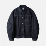 러프사이드 rough side Drape Denim Jacket One Washed