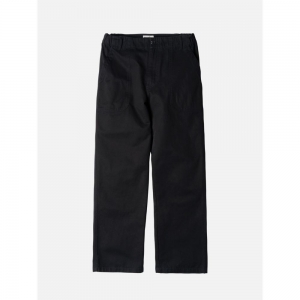 러프사이드 rough side Elastic Fatigue Pants Black