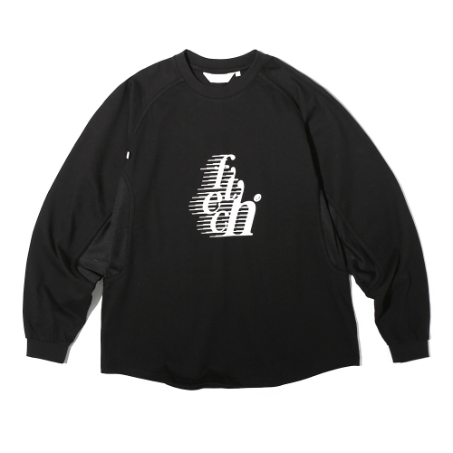 페치 페치선데이 fetch sunday RACING  MESH L/S T-SHIRT BLACK