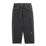 페치 페치선데이 fetch sunday STUDDED WIDE DENIM PANTS GRAY