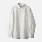 Women 러프사이드 rough side W Classic Washed Shirt Cloud White