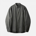 러프사이드 rough side  Sponge Dyeing Shirt Charcoal