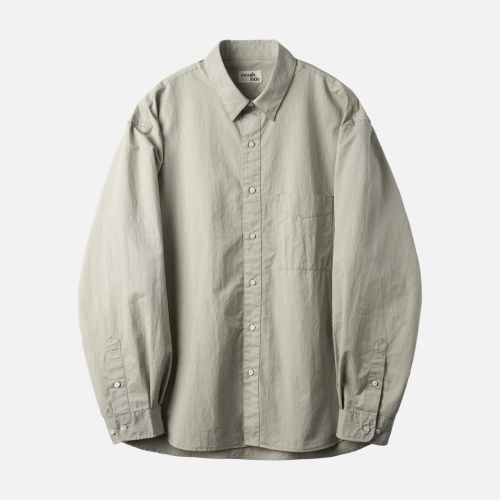 러프사이드 rough side Washed Nylon Shirt Sand