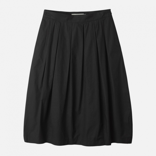 Women 러프사이드 rough side Bud Pleated Skirt Crow