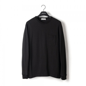 아워셀브스 ourselves Slub Cotton Long Sleeve Black