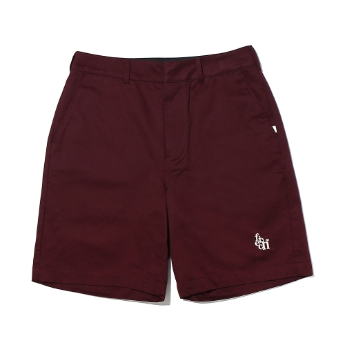 페치 페치선데이 fetch sunday LOGO CHINO SHORTS BURGUNDY