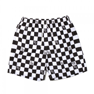 페치 페치선데이 fetch sunday LOGO WATER SHORTS CHECKER BLACK