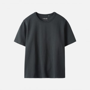 Women 러프사이드 rough side Essential 1/2 T-Shirt Navy