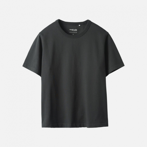 Women 러프사이드 rough side Essential 1/2 T-Shirt Charcoal
