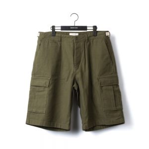 아워셀브스 ourselves Back Satin B.D.U Shorts Olive Drab