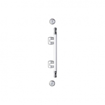 [게이트아이/]문손잡이(현관문핸들락-실버) BL520S (센터200)