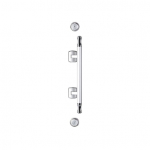 [게이트아이/]문손잡이(현관문핸들락-실버) BL520S (센터250)