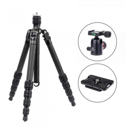 포토클램 PTC-2352TC + MINI30NS 트래블러 여행용 카본삼각대 볼헤드키트(플레이트포함)