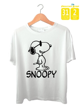 PF-36"snoopy1" 열스티커(대형)-열전사, 열스티커, 실사, 플로피, 의류스티커