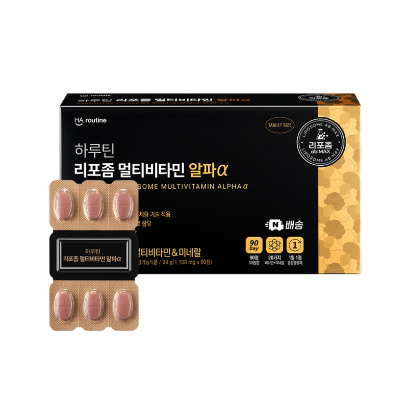 ★김희철 PICK★ 리포좀 멀티비타민&미네랄 알파α(3개월분)