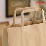 BM 종이쇼핑백 크라프트 플랫 22x9x28 / 100장 [소매]