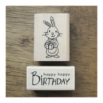 생일축하 스탬프 세트 (토끼)