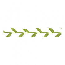 공예용 사틴 섬유리본 미니나뭇잎 그린 2M