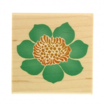 체리쉬 스탬프 J - 녹색 꽃