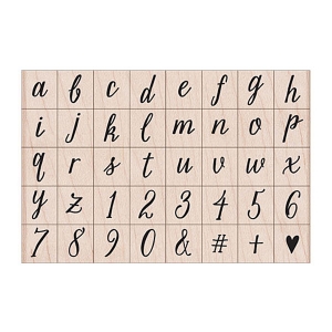 Casual Letters & Numbers Set