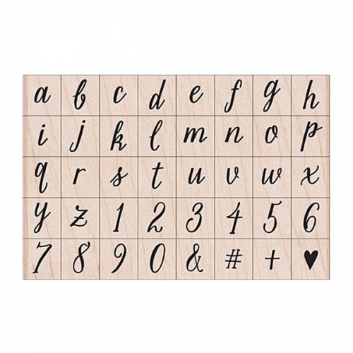 Casual Letters & Numbers Set