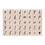 Casual Letters & Numbers Set