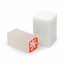[카빙블록] 스탬프 조각용 블록 – 흰색 사각 2.5cm