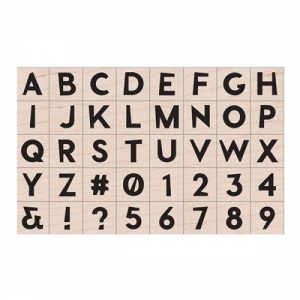 Modern Uppercase Letters & Numbers - LP455