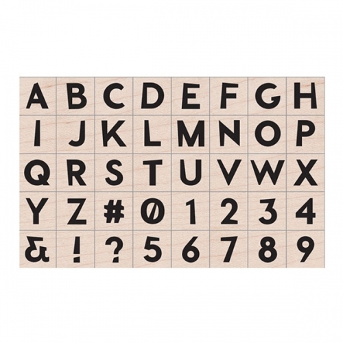 Modern Uppercase Letters & Numbers - LP455
