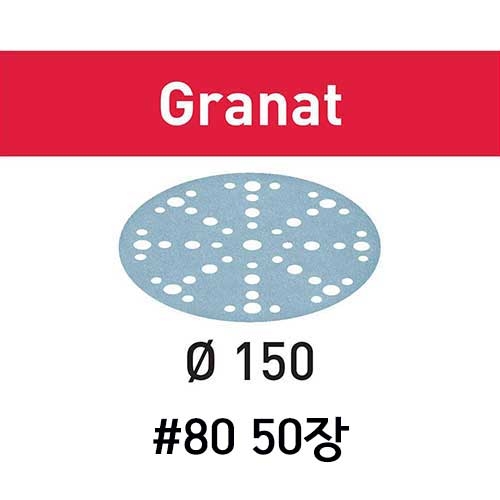 샌드페이퍼 STF D150/48 P80 GR/50 50장 (575162)