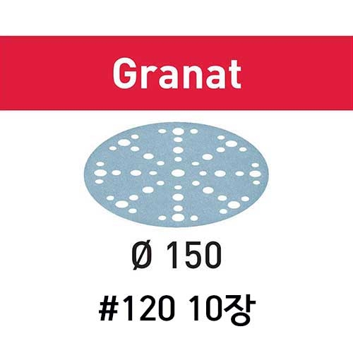 샌드페이퍼 STF D150/48 P120 GR/10 10장 (575157)