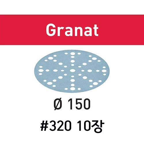 샌드페이퍼 STF D150/48 P320 GR/10 10장 (575159)