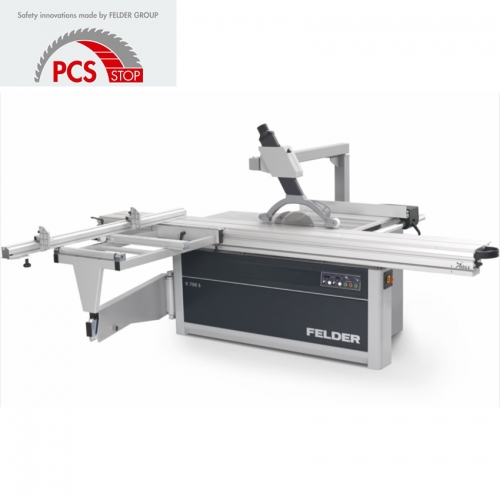 펠더 세이프티 슬라이딩판넬쏘 (K700S 파워드라이브 PCS) (PCS 안전시스템/삼상/7.5마력/315MM 톱날장착/스타델타기동/오버헤드 쏘가드/파워드라이브/마이터게이지/1250 립펜스/2800 슬라이딩/2600 크로스컷 펜스 장착)