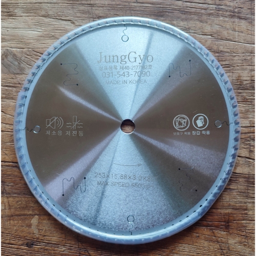 정교톱 10" 원형톱날 (10"/ 5/8" / 80날)