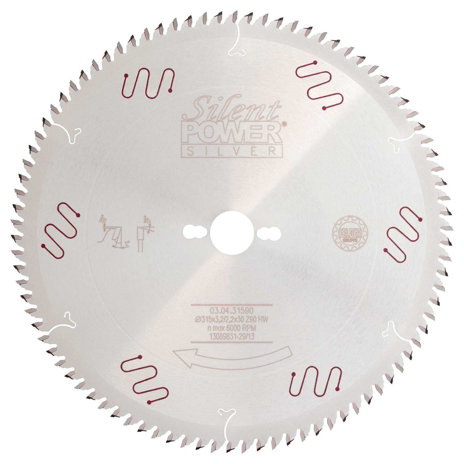 펠더 슈퍼파인사이징 사일런트파워 원형톱날 (315/30MM 90날) 03.04.31590