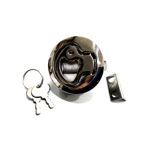 스텐 원형 도어 래치 열쇠포함 도어락 문고리 가구 손잡이