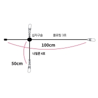 루웍스 백갑이 갑오징어채비 킬러채비 가지줄 먼바다용