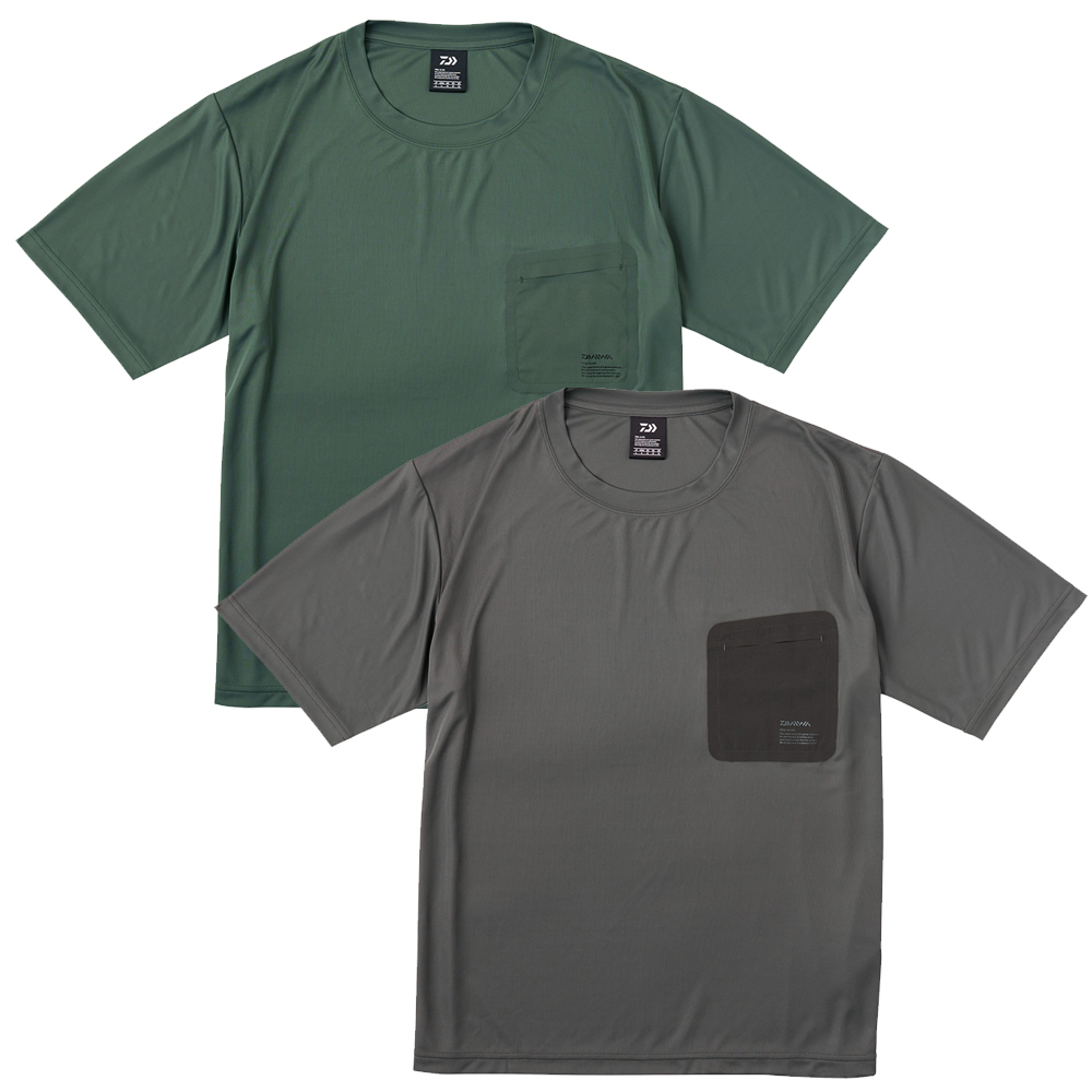 다이와 자외선 차단 벌레퇴치 스트레치 포켓 반팔 티셔츠 DE-5624