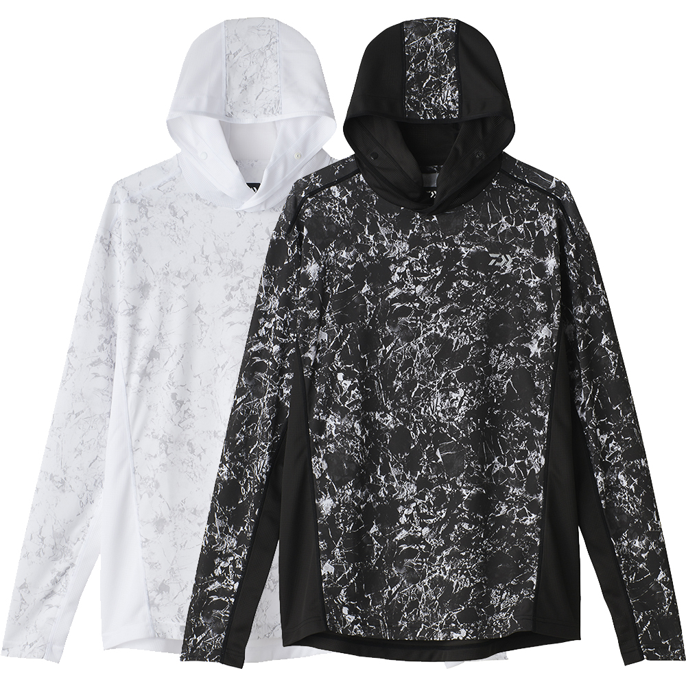 다이와 자외선차단 낚시복 보트게임 후드 티셔츠 DE-3625