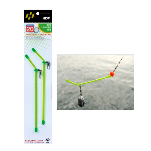 유동채비 롤링 그린 파이프 편대 도다리 원투 채비 HA-505