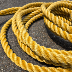 친환경 황토색 로프 펜스 등산로 안전 밧줄 화단 조경 휀스 가드레일